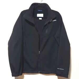 Columbia Omni Shield Black Soft-Shell Zip Up Jacket Men's Large